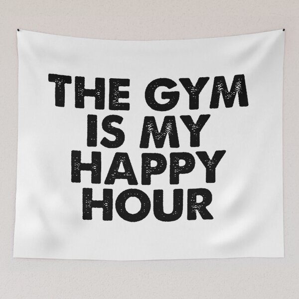 Item preview, The GYM is my happy hour, gift, gifts, present, t-shirt, america, usa designed and sold by Elshan Ilyasov.