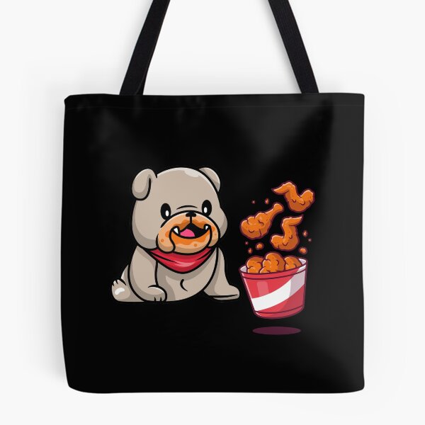 Item preview, Cute French Bulldog Fried Chicken Lovers designed and sold by SparrowLag.