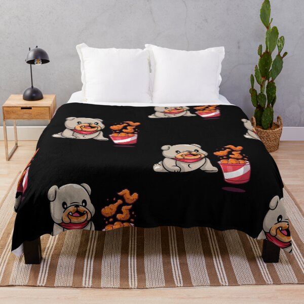 Item preview, Cute French Bulldog Fried Chicken Lovers designed and sold by SparrowLag.