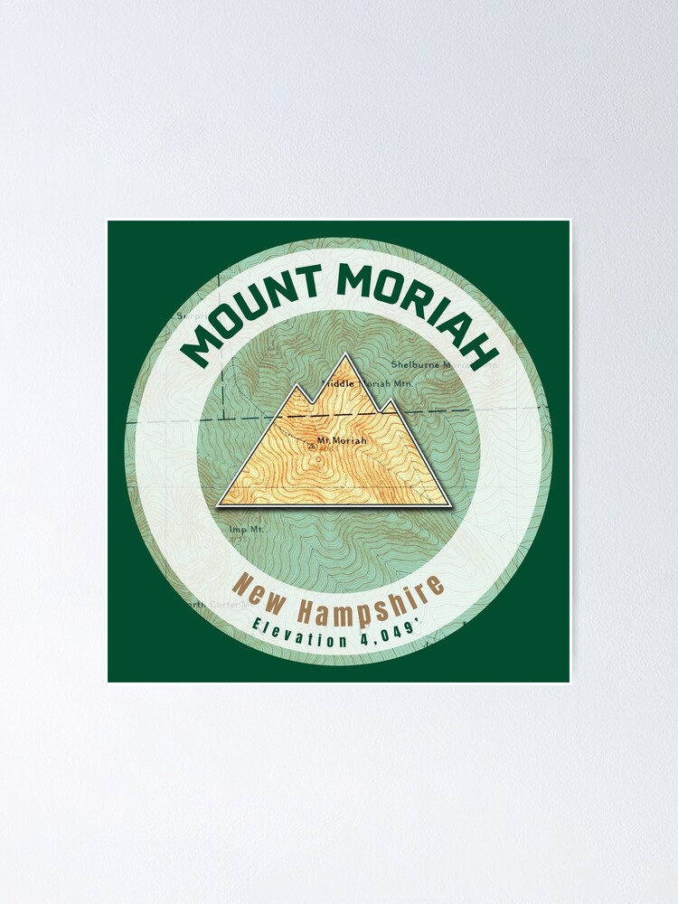 "Mountain Map Mt Moriah" Poster for Sale by grahamwilliams Redbubble
