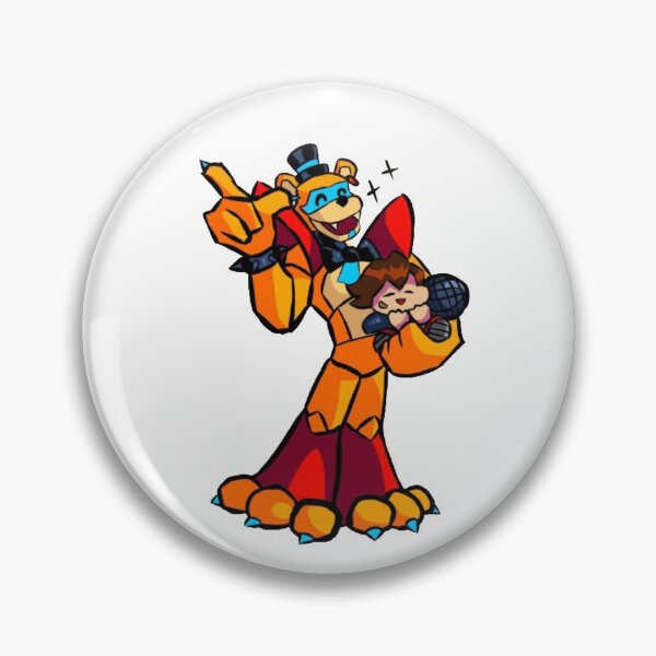 Item preview, glamrock freddy Sticker FNAF security breach 2022 designed and sold by LUX2Boutique ★★★★★.
