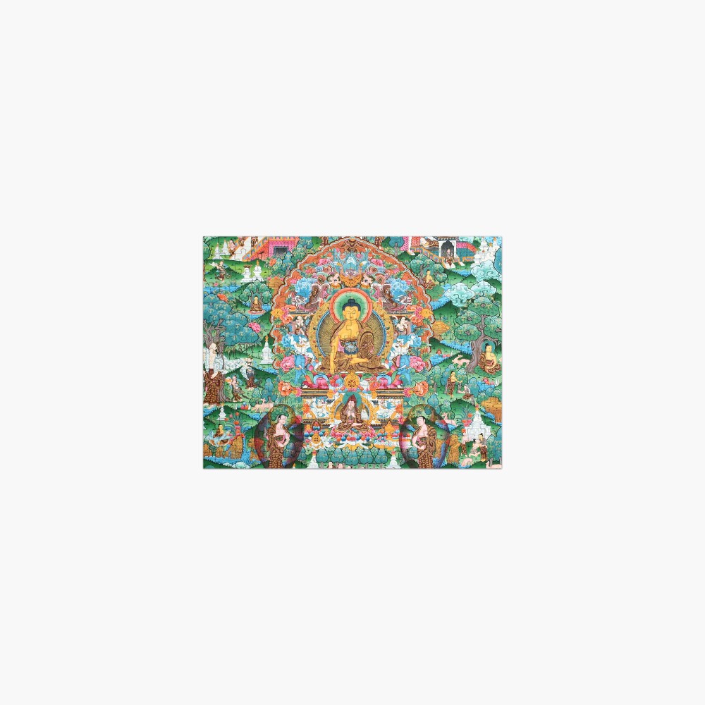 Mandala 83 Life Of Buddha Thangka Jigsaw Puzzle