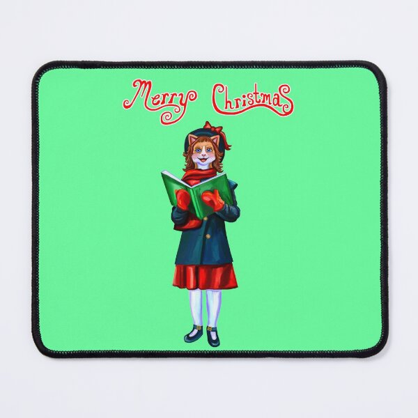 Item preview, Merry Christmas Caroler Cat designed and sold by Deborah Camp.