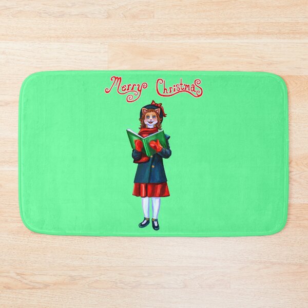Item preview, Merry Christmas Caroler Cat designed and sold by Deborah Camp.