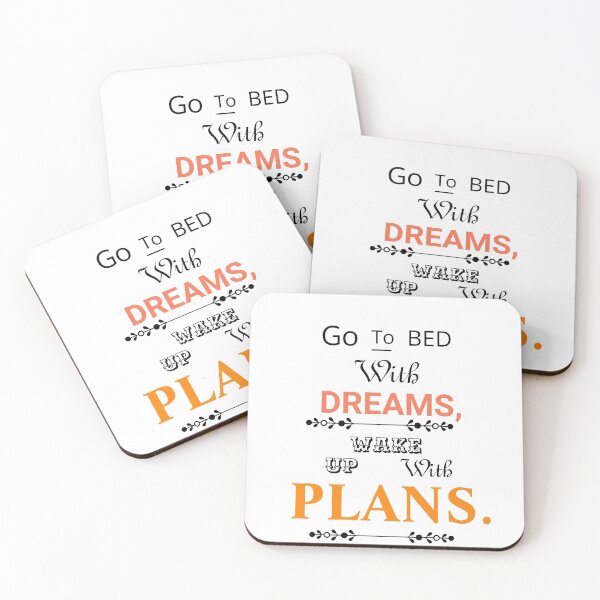 Item preview, go to bed with dreams, wake up with plans. designed and sold by atktdesigns.