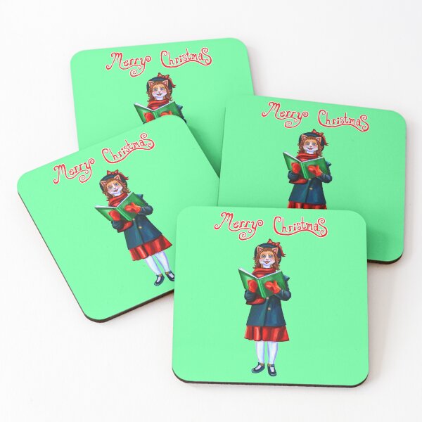 Item preview, Merry Christmas Caroler Cat designed and sold by Deborah Camp.