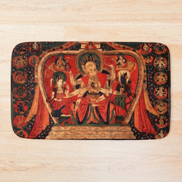Item preview, Mandala 86 Ushnishavijaya Buddhist Deity Tangka designed and sold by GuyBlank.