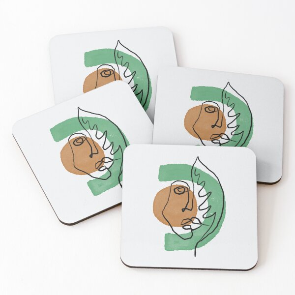 Item preview, Ecological face of nature line art designed and sold by xeniaskazka.