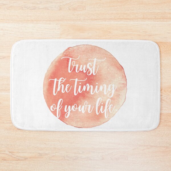 Item preview, Trust the timing of your life - Pink Watercolor designed and sold by KarolinaPaz.