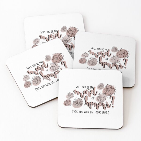 Item preview, Will you be my maid of honour? Maid of honour: popping the question designed and sold by CactusAndCoffee.