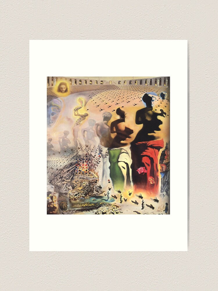 額装品/Hallucinogenic Toreador/ダリ/ポスター The Hallucinogenic Toreador by Salvador Dalí Printed on