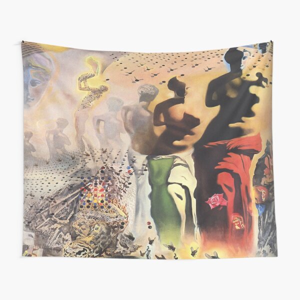 Battle Around a Dandelion Tapestry 1988 42x54 by Salvador Dali - For Sale  on Art Brokerage