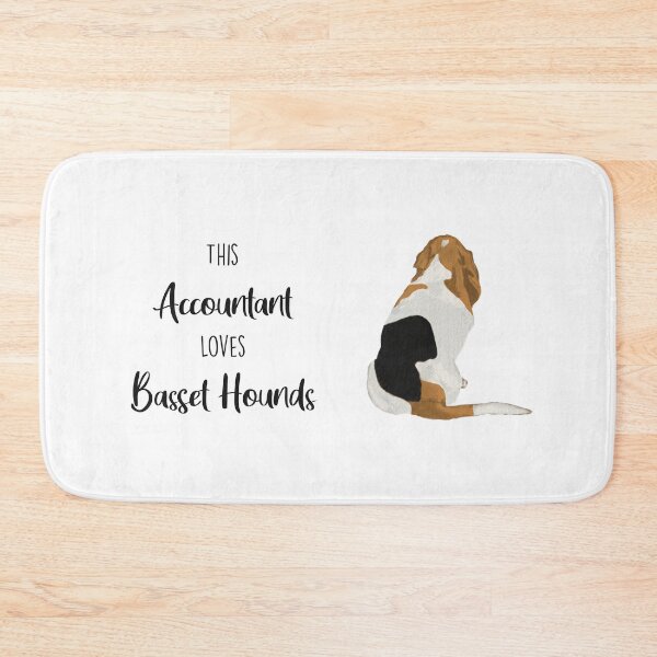 Item preview, This Accountant Loves Basset Hounds designed and sold by Little Fuzz Shop.