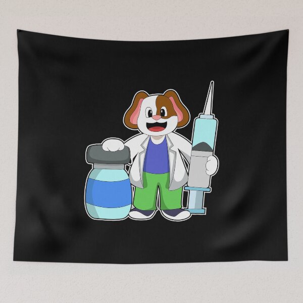 Item preview, Dog as Doctor with Syringe designed and sold by Snabdesign84.