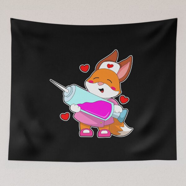 Item preview, Fox as Nurse with Syringe designed and sold by Snabdesign84.