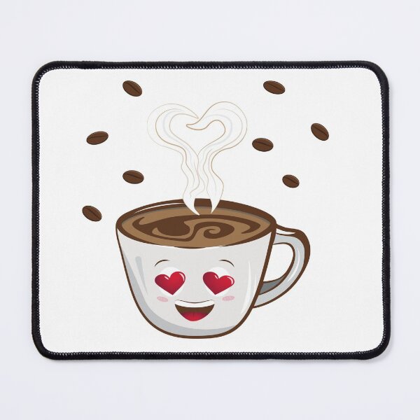 Item preview, kawaii cup of Coffee, eyes heart designed and sold by AliensRich.
