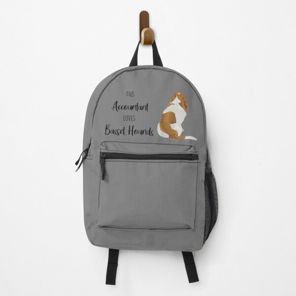 Item preview, This Accountant Loves Basset Hounds | Tan/White designed and sold by Little Fuzz Shop.
