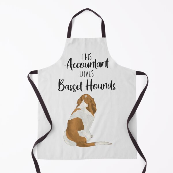 Item preview, This Accountant Loves Basset Hounds | Tan/White designed and sold by Little Fuzz Shop.