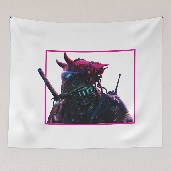 Item preview, Neon Cyberpunk Samurai designed and sold by PourElla.