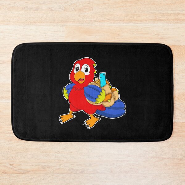 Item preview, Parrot as Student with Backpack designed and sold by Snabdesign84.