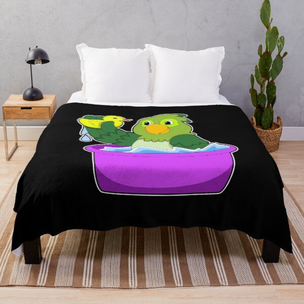 Item preview, Parrot in Bathtub with Duck designed and sold by Snabdesign84.