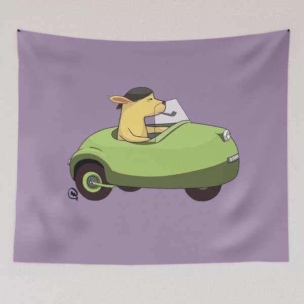 Item preview, Dog Driving A Car Green Apple - Funny Dog Animals designed and sold by ViewerEqualsPhoton.