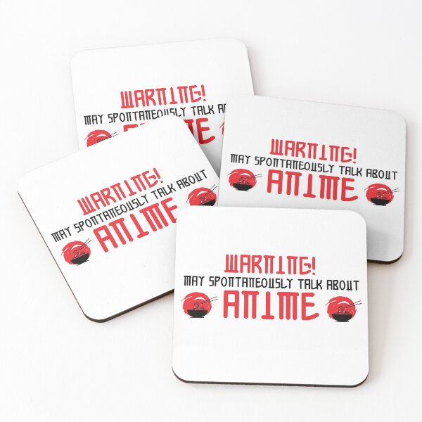 Item preview, Warning May Spontaneously Talk About Anime designed and sold by ErmessThiings.