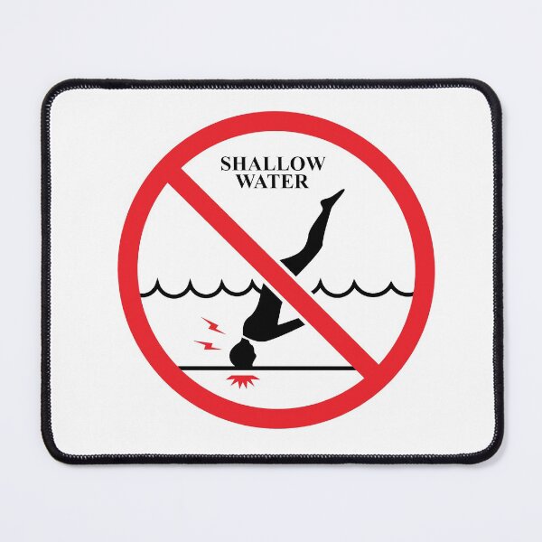Item preview, Shallow Water - No Diving designed and sold by Raika-Kokuin.