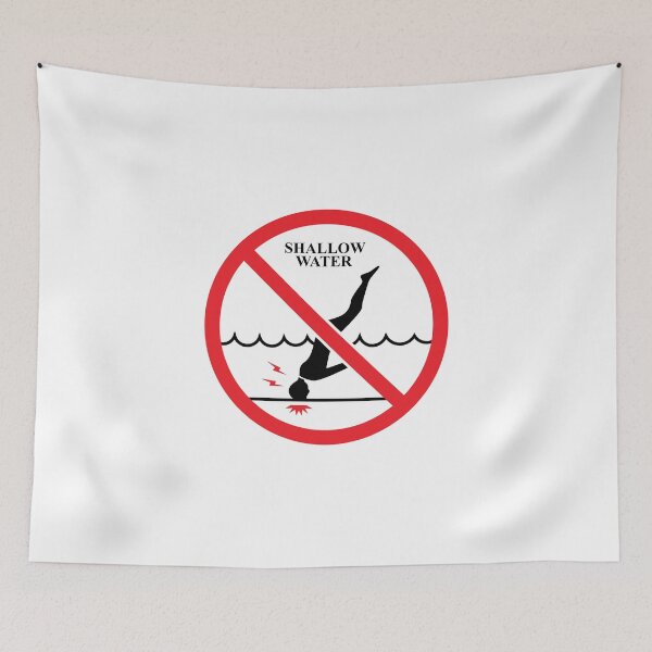 Item preview, Shallow Water - No Diving designed and sold by Raika-Kokuin.