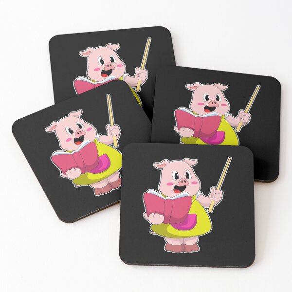 Item preview, Pig as Teacher with Book designed and sold by Snabdesign84.