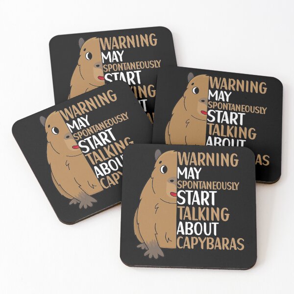 Item preview, Capybara Art Animal Quote for Capybara Lovers designed and sold by ShopRedSquares.