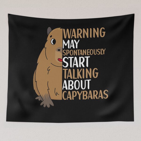 Item preview, Capybara Art Animal Quote for Capybara Lovers designed and sold by ShopRedSquares.