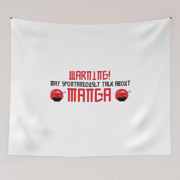 Item preview, Warning May Spontaneously Talk About Manga designed and sold by ErmessThiings.