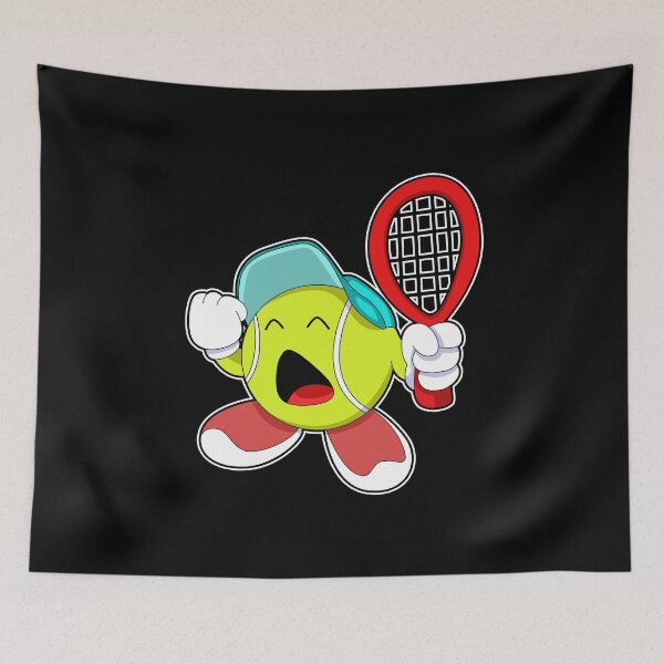 Item preview, Tennis ball with Tennis racket designed and sold by Snabdesign84.