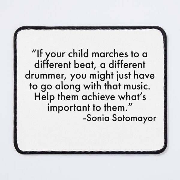 Item preview, Sonia Sotomayor on your child marching to a different beat designed and sold by Yviemakes.