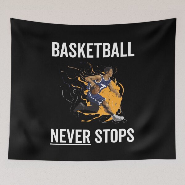 Item preview, Basketball Never Stops (Alternative Design) designed and sold by PoeticDesign.