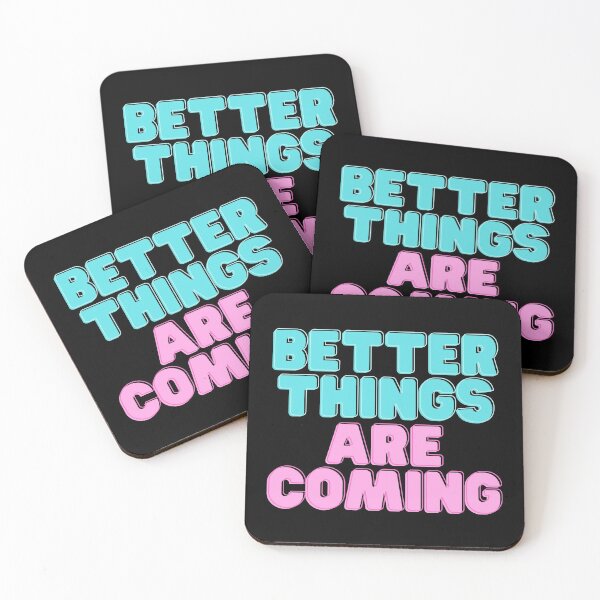 Item preview, Better Things Are Coming - Cute Blue and Pink designed and sold by KarolinaPaz.