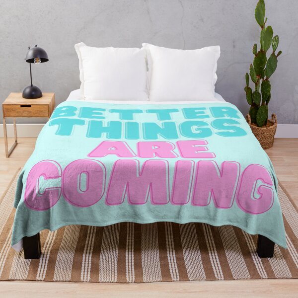 Item preview, Better Things Are Coming - Cute Blue and Pink designed and sold by KarolinaPaz.