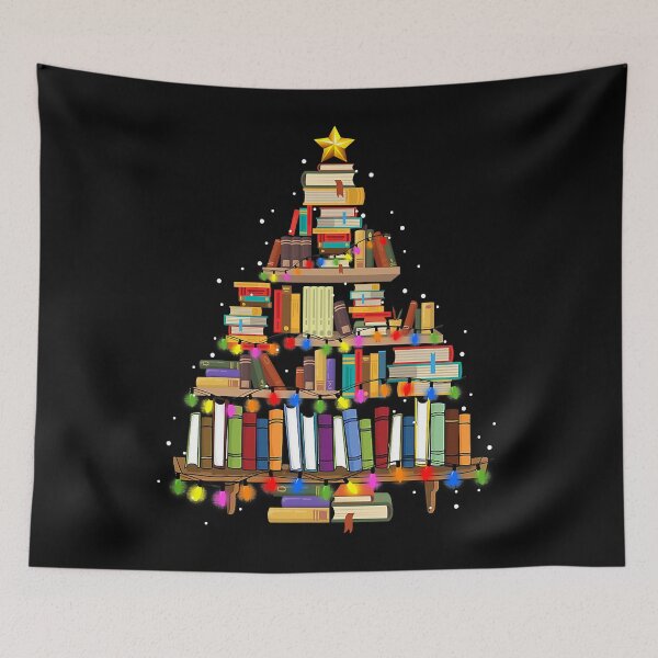 Item preview, Christmas Library Tree Gift For Librarian And Book Lover designed and sold by ShopRedSquares.