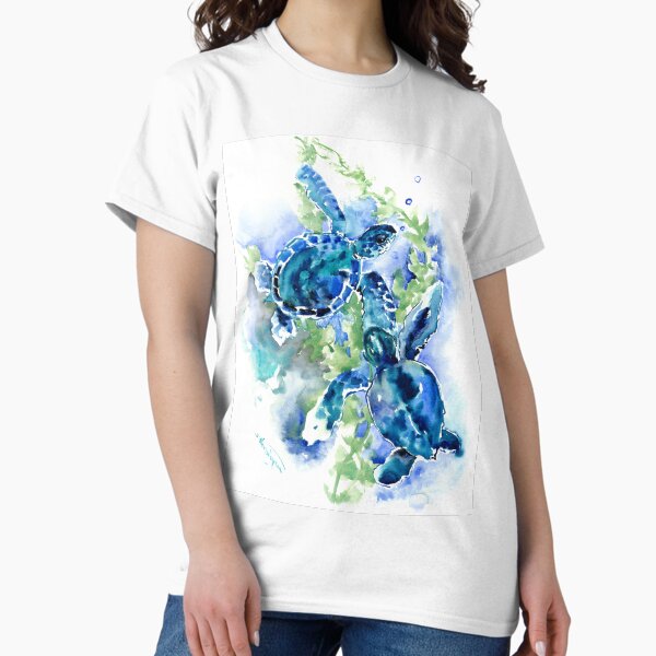Item preview, Sea Turtles Turquoise BLue design designed and sold by surenart.