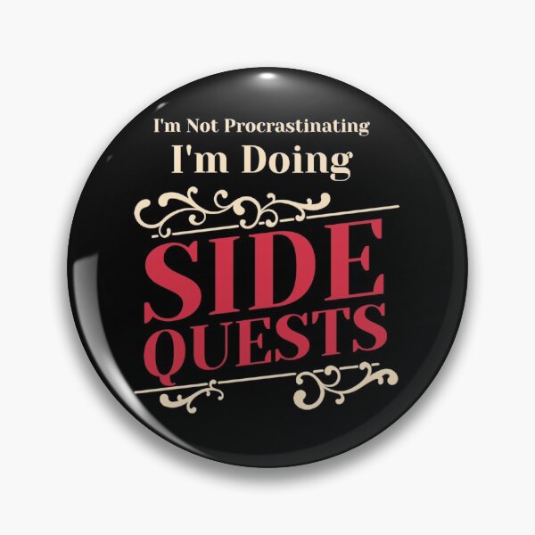 Item preview, Not Procrastinating Side Quests Funny RPG Gamer designed and sold by Paula Helit.