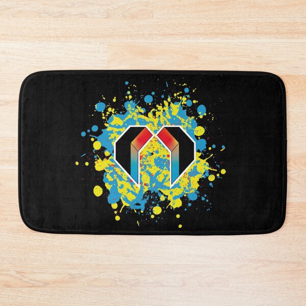 Item preview, The letter M on blobs of colored paint designed and sold by ElenaSteinbach.