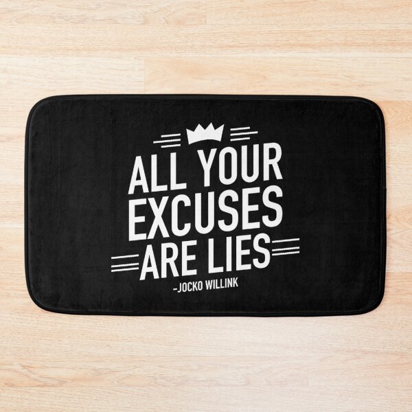 Item preview, All Your Excuses Are Lies - Motivational Quote designed and sold by Dip-Art.