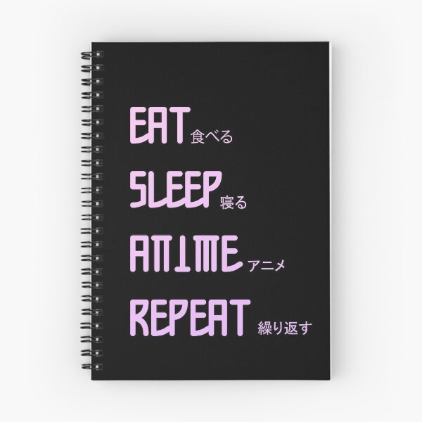 Item preview, EAT SLEEP ANIME REPEAT designed and sold by ErmessThiings.