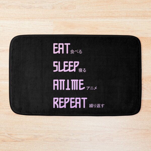 Item preview, EAT SLEEP ANIME REPEAT designed and sold by ErmessThiings.