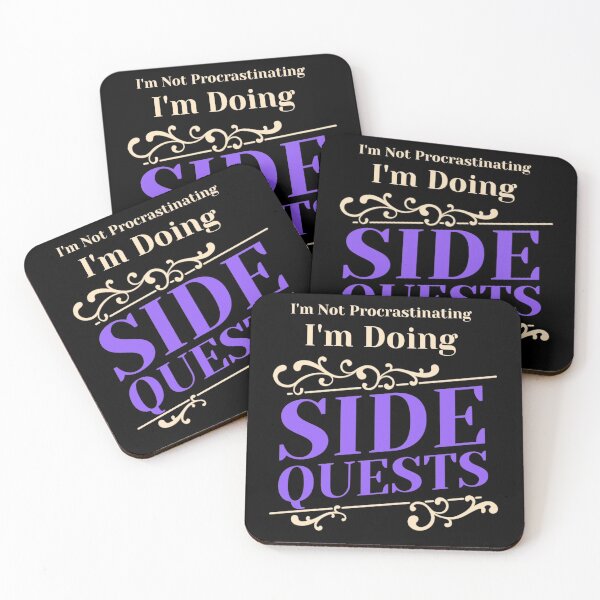 Item preview, Not Procrastinating Side Quests Funny RPG Gamer designed and sold by Paula Helit.