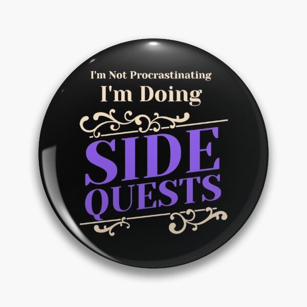 Item preview, Not Procrastinating Side Quests Funny RPG Gamer designed and sold by Paula Helit.
