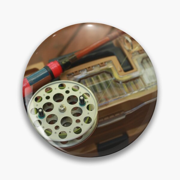 Item preview, fishing rod with big reel still life designed and sold by mrivserg.