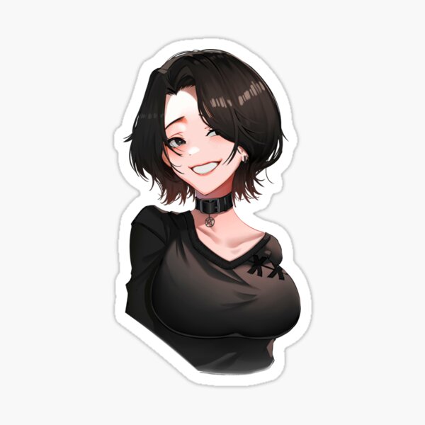 Doomer Girl Meme Sticker