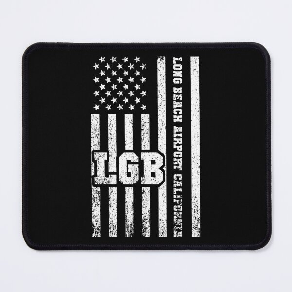 Item preview, LGB Long Beach Airport, Vintage Distressed California Airport designed and sold by AMINE ★★★★★.